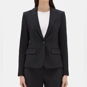 Theory Gabe B / Broadway Blazer in Stretch Wool Black